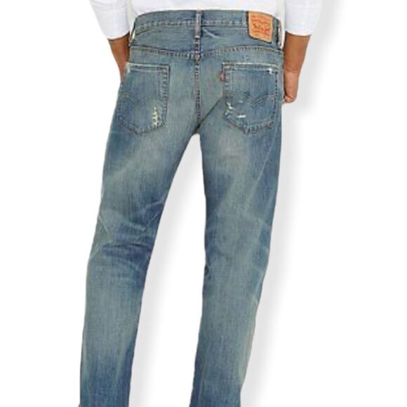 Levi's Distressed 569 Loose Straight Fit Jeans - Picture 12 of 13